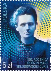 Poczta Polska czci znaczkiem rocznicę Marii Skłodowskiej-Curie
